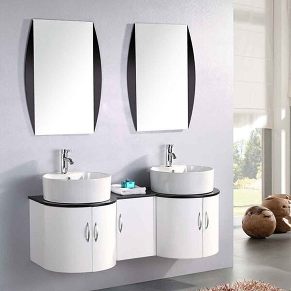 Mobile Bagno Sospeso 138 cm Tiger Carnelli Bianco