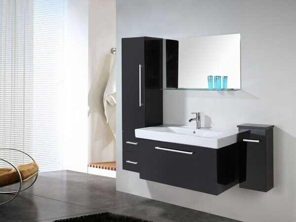 Mobile Bagno Sospeso 100 cm Carnelli London Nero