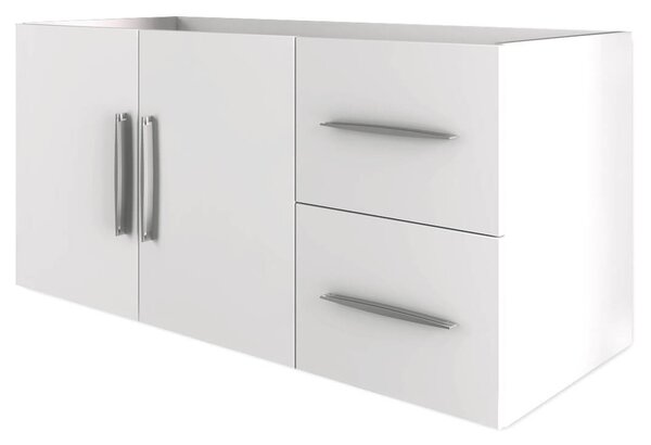 Mobile Bagno Sospeso 100 cm Lavabo e Specchio Tavassi Venere Bianco Lucido