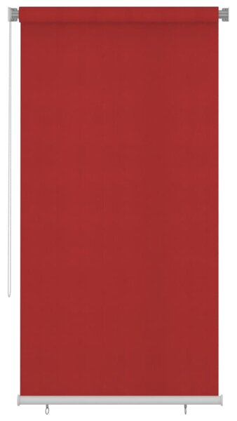 Tenda a Rullo per Esterni 120x230 cm Rossa HDPE