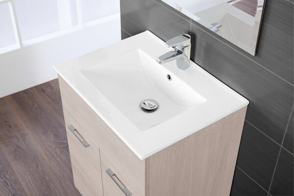 Mobile da Bagno Composizione Rovere Chiaro 60Cm