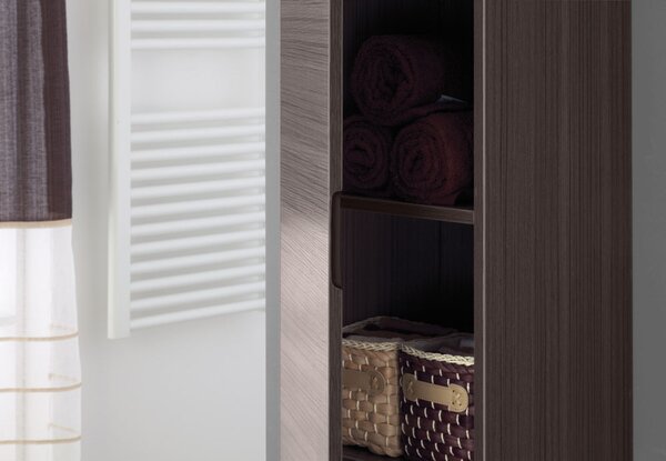 Mobile da Bagno Pensile in Mdf Marrone 120X30X30 Cm