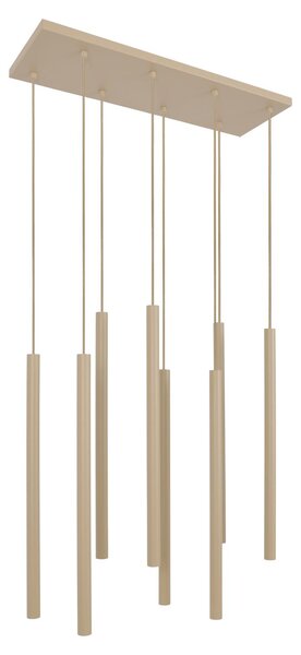 Lampada a sospensione SUNO beige 8xG9x15W in metallo, dimensioni: 120x60x20 cm, IP20, Kaja