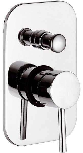 Rubinetto Miscelatore Monocomando Doccia ad Incasso con Deviatore in Ottone Mariani Hermes Cromato