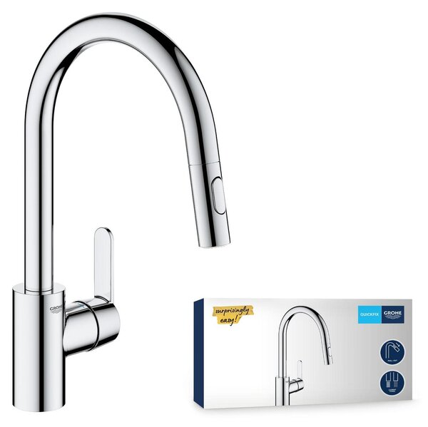 CASA39 Grohe Get Miscelatore cucina con doccetta 31484001