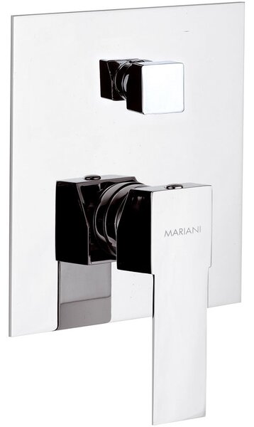 Rubinetto Miscelatore Monocomando Doccia ad Incasso con Deviatore in Ottone Mariani Polar Cromato