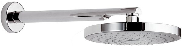 Soffione Doccia Tondo Ø20cm in ABS con Braccio a Parete Mariani Cromato