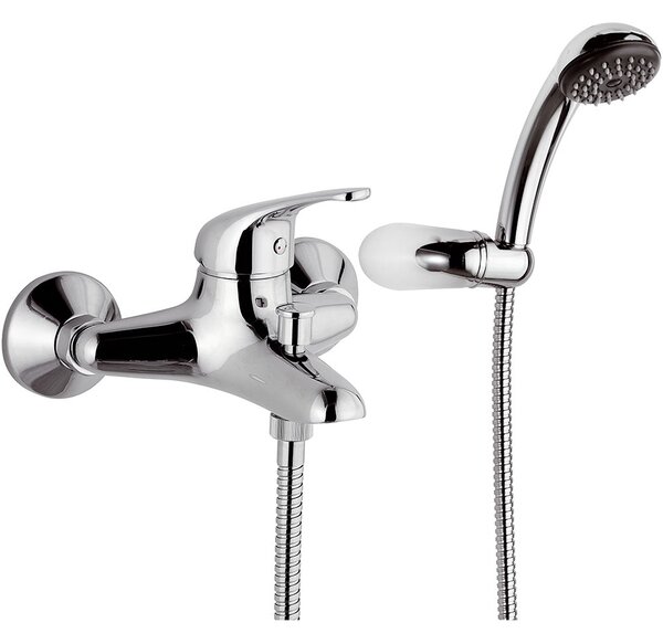 Rubinetto Miscelatore Monocomando Vasca Esterno Doccetta in Ottone Mariani Epic Cromato