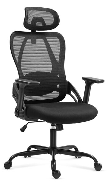 MARK ADLER Manager 2.9 Black | Sedia da ufficio ergonomica | Supporto lombare e poggiatesta regolabile