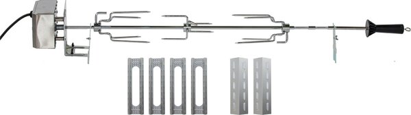 Campingaz Kit Spiedo Elettrico Universale per Griglie 3-4 Serie, Supporta 3 kg