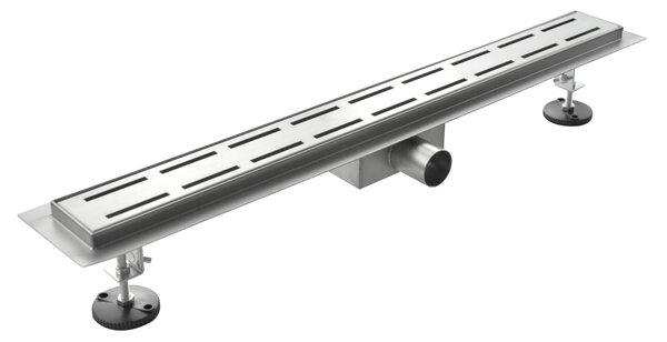 Canalina di Scarico in Acciaio Inox a Pavimento Tratto 60x7 cm