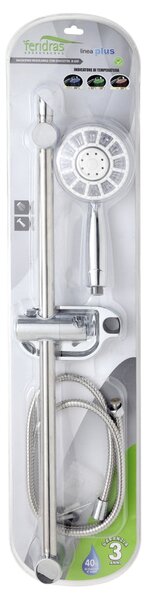 Saliscendi Doccia Cromato Multifunzione a Led