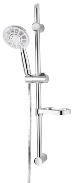 Saliscendi Doccia Cromato Multifunzione a Led