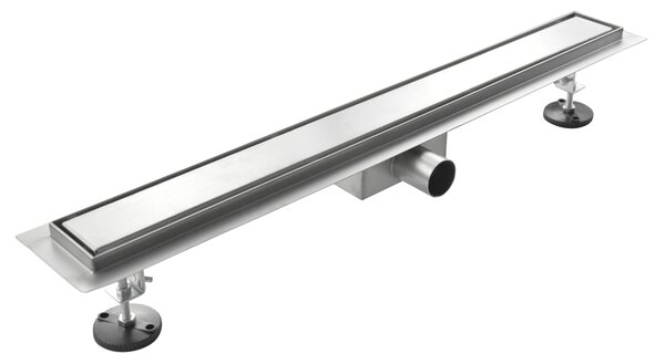 Canalina di Scarico 80x7 cm in Acciaio Inox a Pavimento Linea