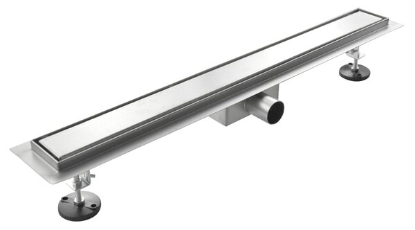 Canalina di Scarico 80x7 cm in Acciaio Inox a Pavimento Linea