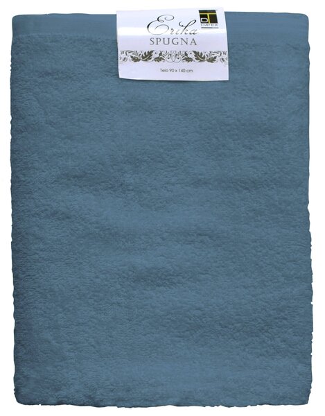 Set Spugna Asciugamani Ospite + Salvietta Erika Blue Denim