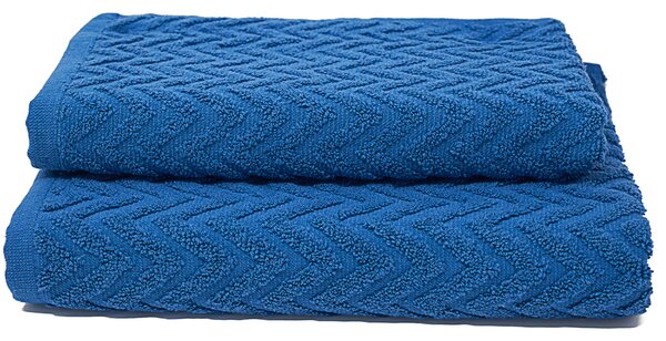 Set Spugna Asciugamani Ospite + Salvietta Sally ZigZag Avio