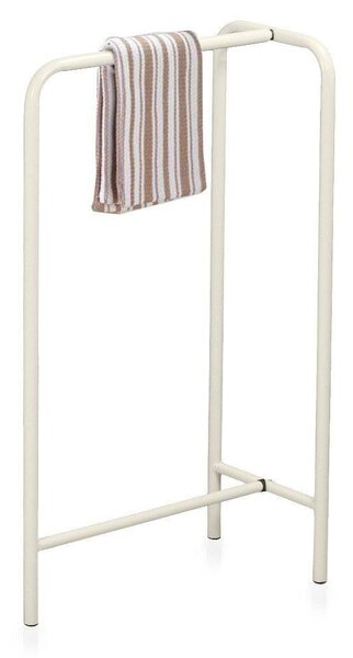 Porta Asciugamani 43x25x78H cm in Metallo Sabbia Divina Home