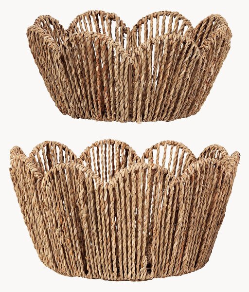 Set di 2 cestini in fibra naturale Chaumiere