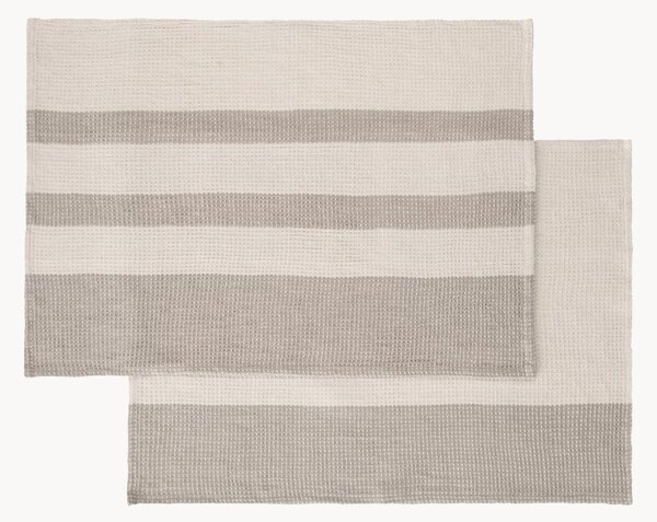 Set di 2 strofinacci in cotone organico Gano