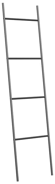 Scaletta Portasciugamani 175x46 cm in Metallo Motti Nero