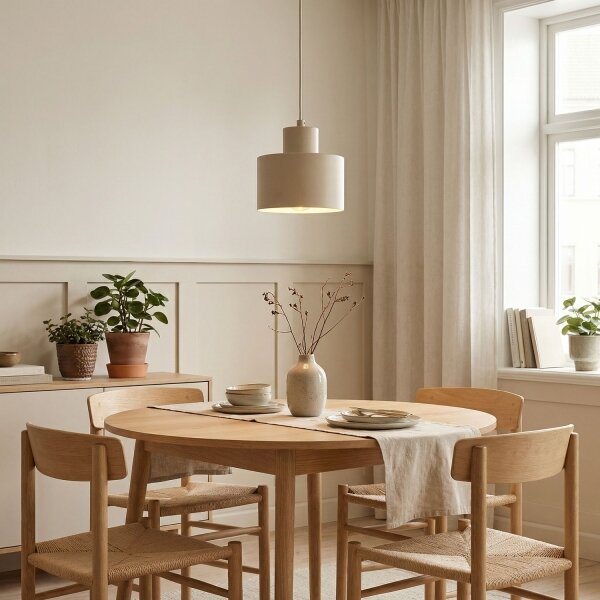 Lampadario a cavo PARKLA 1xE27/15W/230V beige