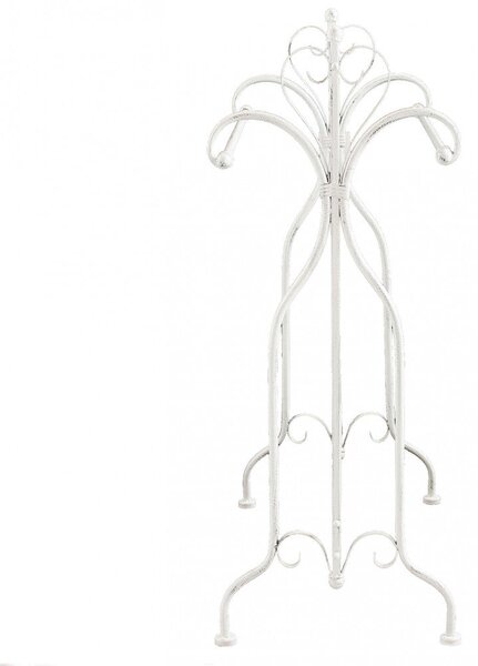 Portasciugamani Melodie 68x37x90 h cm in Acciaio Bianco