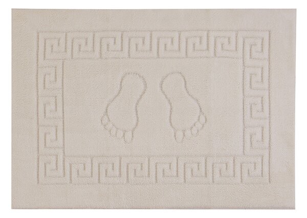 Tappeto Bagno 50x70 cm con Antiscivolo Ecru Feridras Piuma