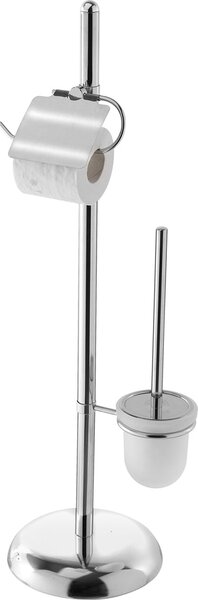 Piantana Porta Scopino Laterale e Porta Rotolo Altezza 81,70Cm