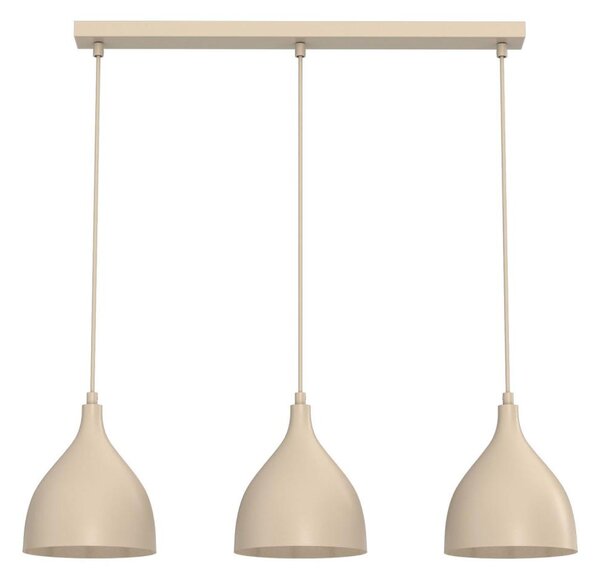 Lampadario a sospensione con cavo NOAK CLASSIC 3xE27/15W/230V beige