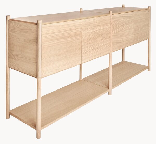 Credenza bassa in legno di quercia Sceene