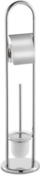 Piantana Porta Scopino e Porta Rotolo Altezza 81,70Cm