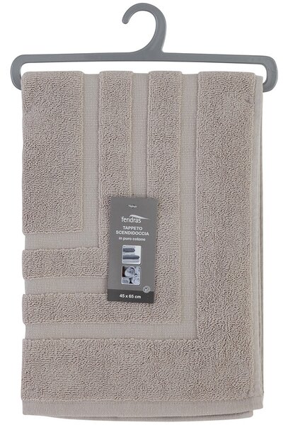 Tappeto Scendidoccia 46x65 cm in Spugna di Cotone Sabbia Feridras