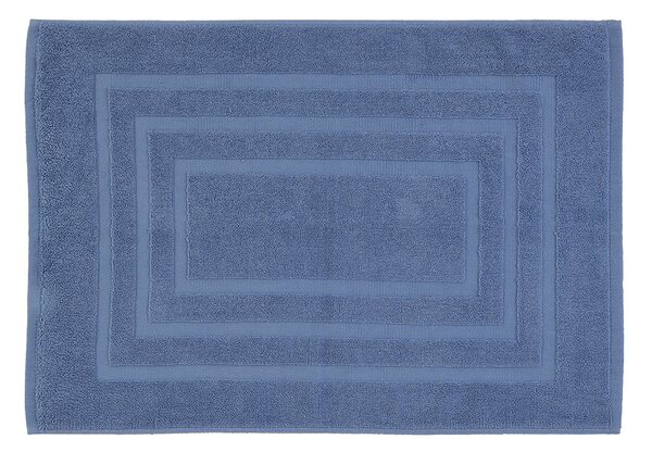 Tappeto Scendidoccia 46x65 cm in Spugna di Cotone Azzurro Feridras