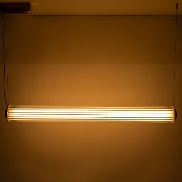 Zuma Line 1232 - Lampadario LED dimmerabile a sospensione con cavo COMO LED/39W/230V 2700-6500K dorato + telecomando