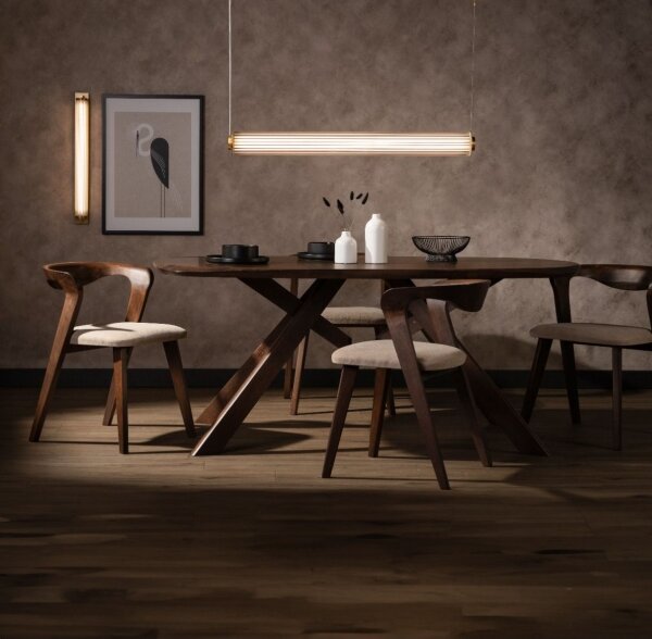 Zuma Line 1232 - Lampadario LED dimmerabile a sospensione con cavo COMO LED/39W/230V 2700-6500K dorato + telecomando