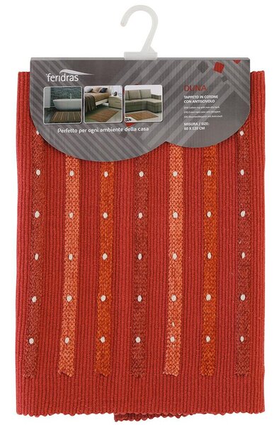 Tappeto Bagno in Cotone con Antiscivolo Ruggine Feridras Duna 50x90 cm