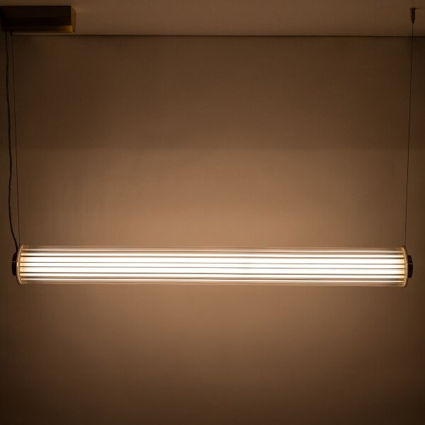 Zuma Line 1232 - Lampadario LED dimmerabile a sospensione con cavo COMO LED/39W/230V 2700-6500K dorato + telecomando