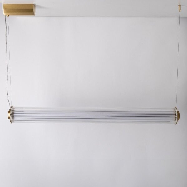Zuma Line 1232 - Lampadario LED dimmerabile a sospensione con cavo COMO LED/39W/230V 2700-6500K dorato + telecomando