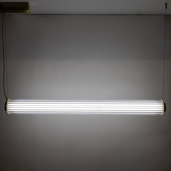 Zuma Line 1232 - Lampadario LED dimmerabile a sospensione con cavo COMO LED/39W/230V 2700-6500K dorato + telecomando