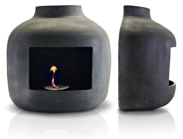 Camino a Bioetanolo da Parete in Ceramica 50x60 cm Ferazzoli Apple Canna di Fucile
