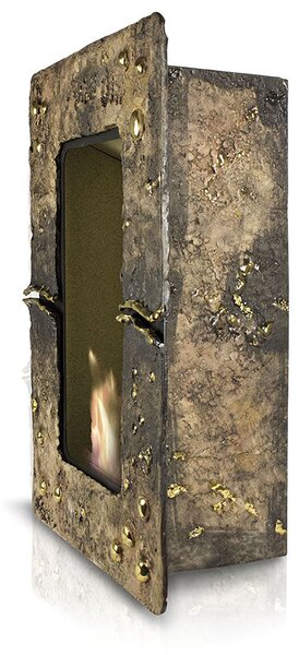 Camino Bioetanolo da Parete in Ceramica 40x60 cm Ferazzoli Wall Marrone