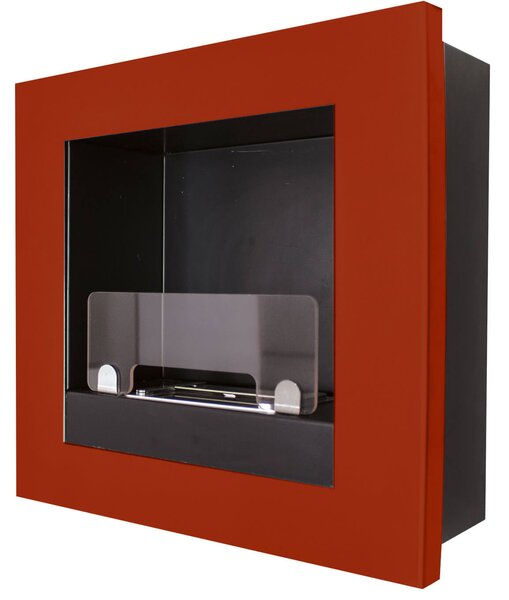 Camino a Bioetanolo da Parete 45x45 cm Karlsen Asolo Rosso
