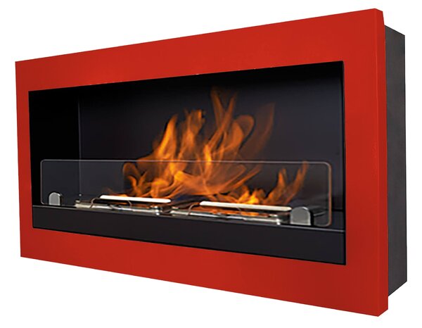 Camino a Bioetanolo da Parete 45x85 cm Karlsen Verona Rosso