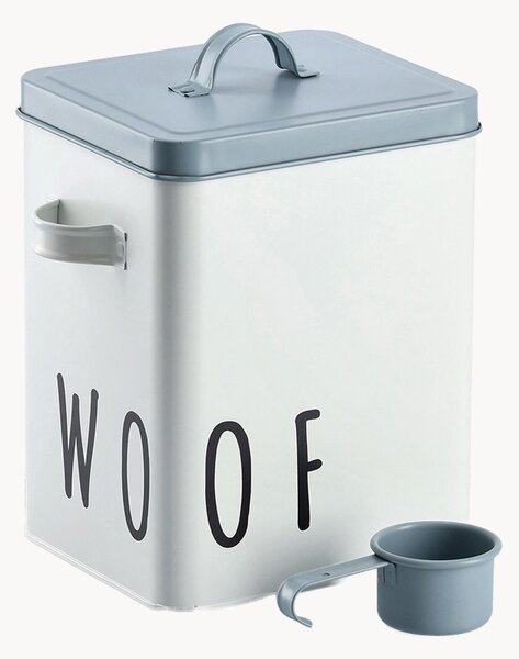 Contenitore per alimenti per animali in metallo Woof