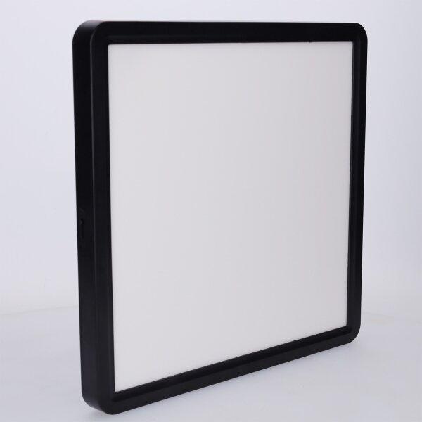 Brilagi - Plafoniera LED dimmerabile ESTELA SQUARE LED/36W/230V 31x31 cm nero + telecomando