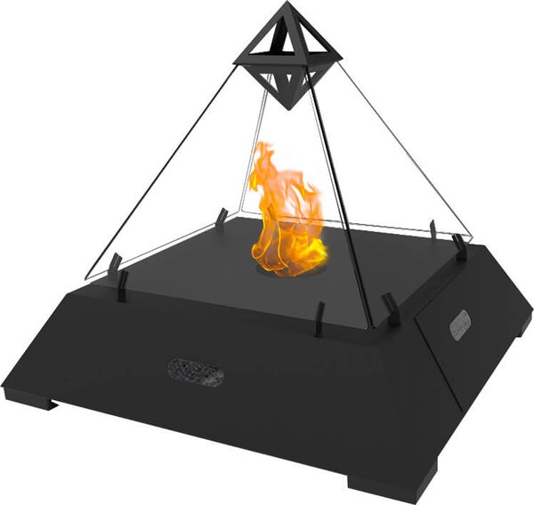 Camino a Bioetanolo da Pavimento a Piramide 74,2x62,3 cm Vannini Las Vegas Nero