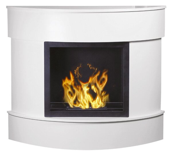 Camino a Bioetanolo da Pavimento 113x96,5 cm Menzi Kristal Bianco