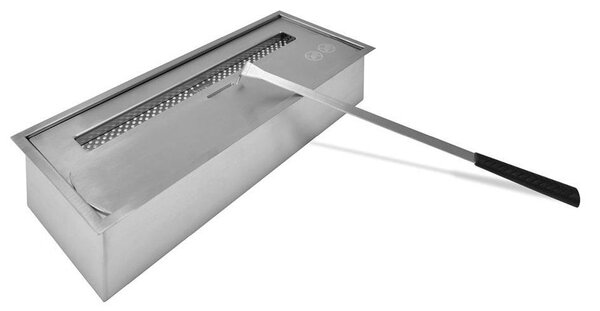Bruciatore a Bioetanolo per Camini 3,5L 46x19 cm Menzi Silver