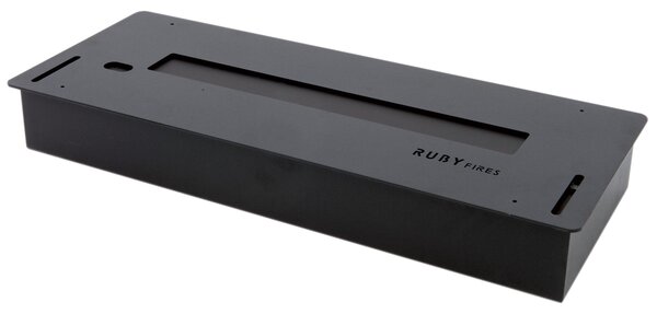 Bruciatore a Bioetanolo per Camini 2L 59,8x22,2 cm Ruby Fires Ceramic Burner 5820LB Nero